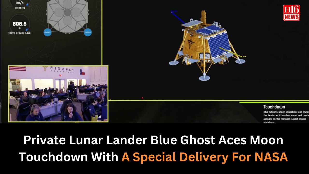 Private Lunar Lander Blue Ghost Aces Moon Touchdown With A Special Delivery For NASA